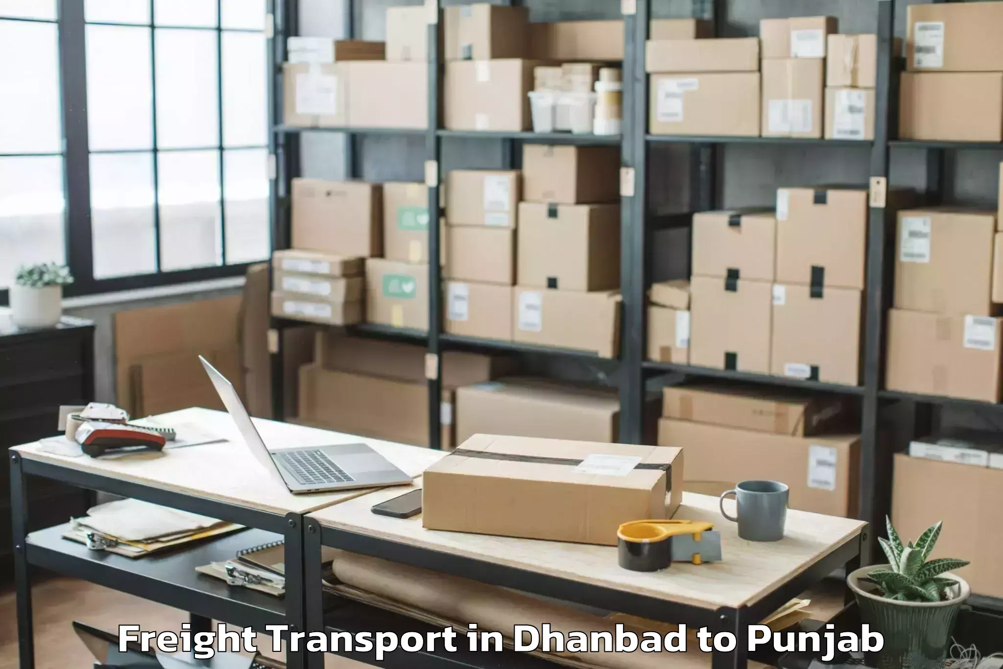 Leading Dhanbad to Guru Nanak Dev University Amri Freight Transport Provider